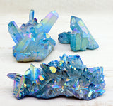 Aqua Aura Quartz Cluster Meaning Creation