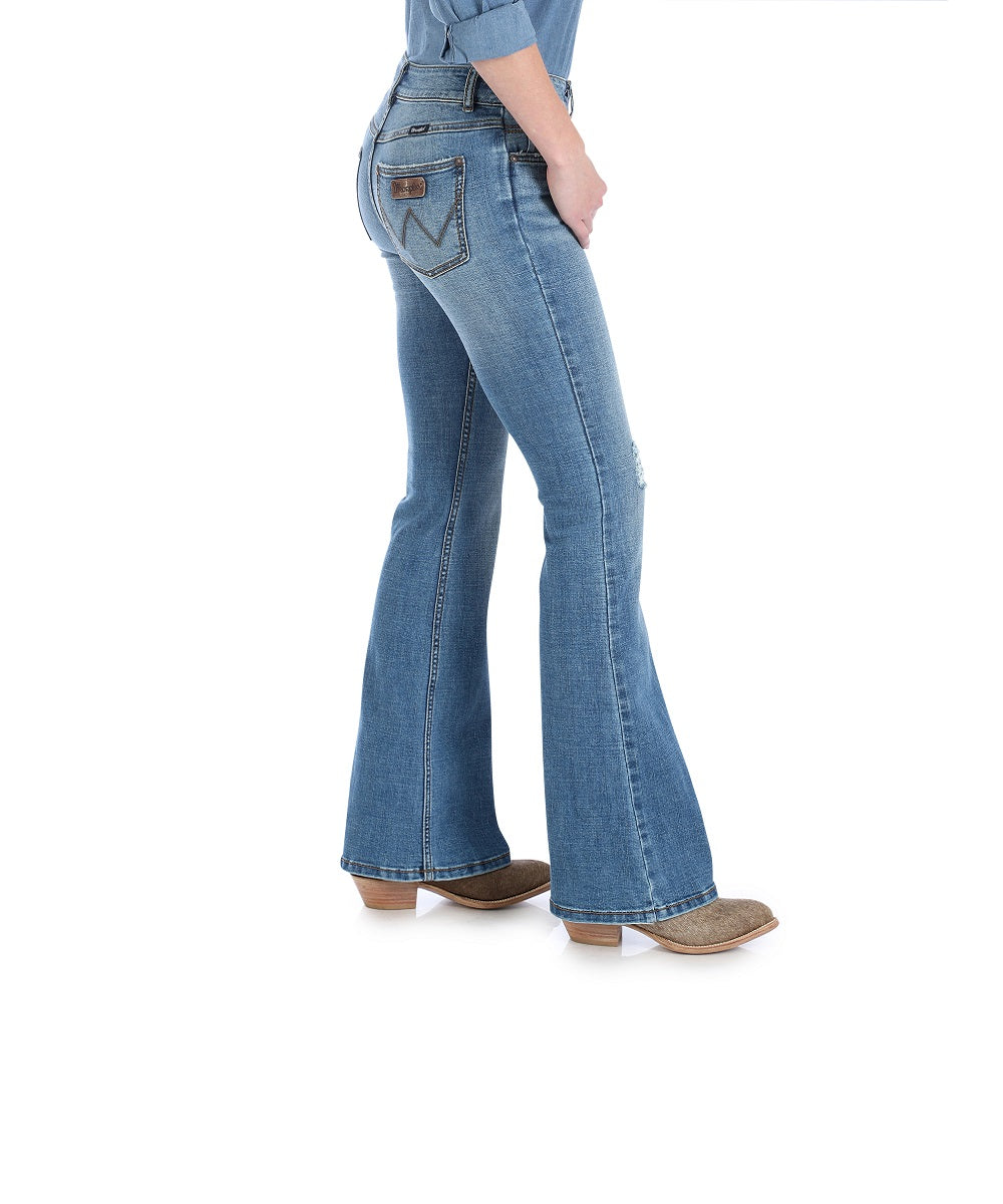 wrangler retro flare jeans