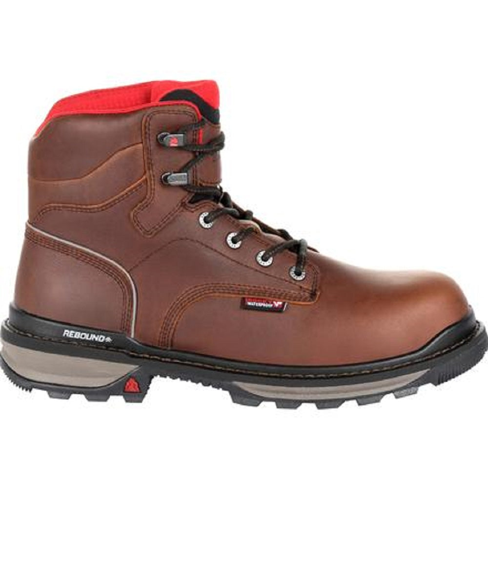 rocky waterproof steel toe work boot