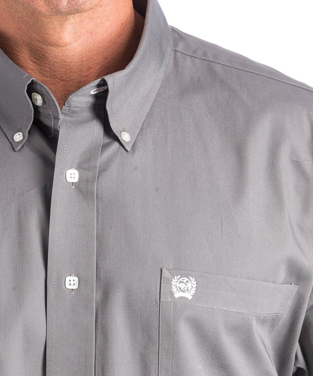 Cinch Men's Gray Button Down Western 