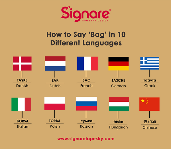 How to say 'bag' in 10 different languages