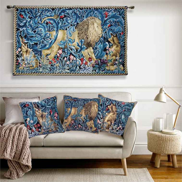 William Morris tapestry unusual cushion covers.