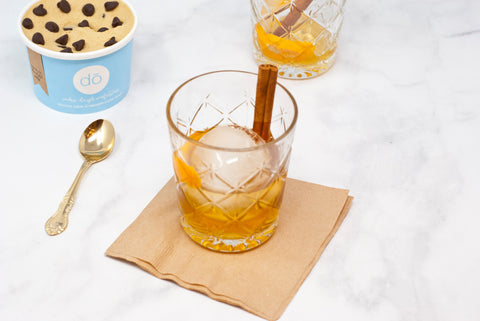 Image of cookie dough with cocktail