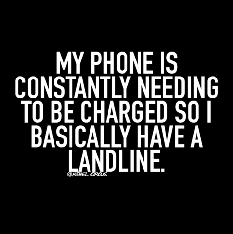 quote about how needing a cord is like a landline