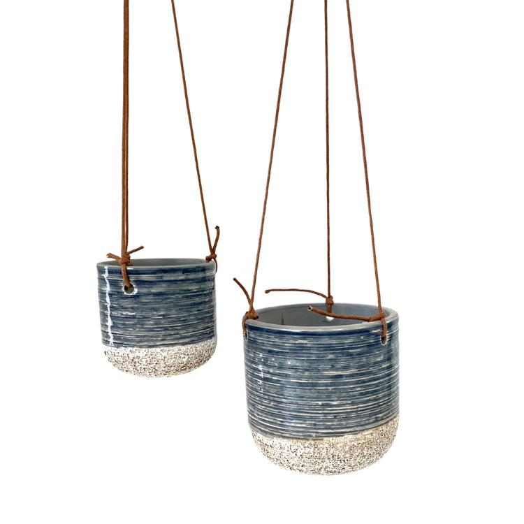 Blue Issa Hanging Pot
