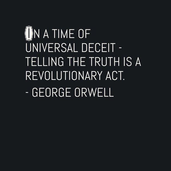 Start your day off right... with George Orwell