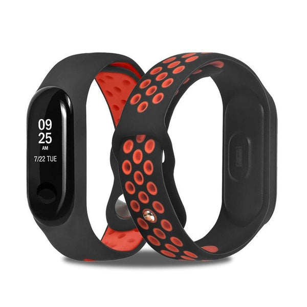 Mi Band 3 Fitness Smart Band Nike Sports Watch Straps Belt Black & Red
