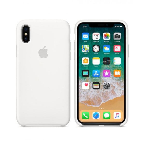 Silicone Case for Apple iPhone X XS - White