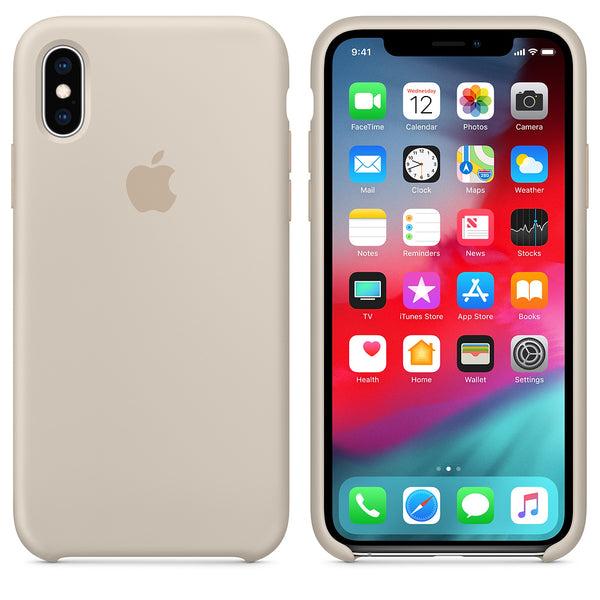 Silicone Case for Apple iPhone X XS - stone