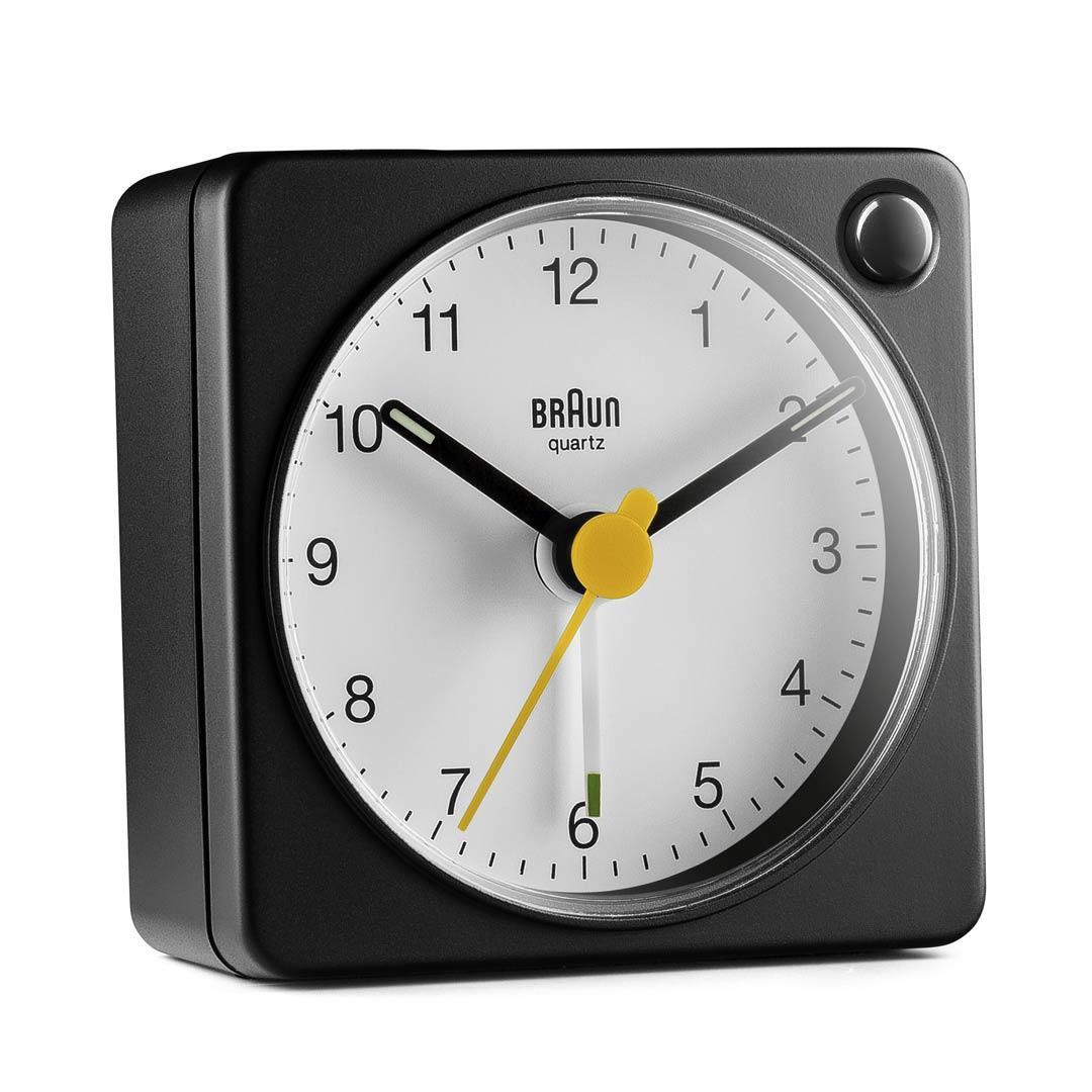 Braun Braun Quartz Battery Alarm Clock Square Silver 