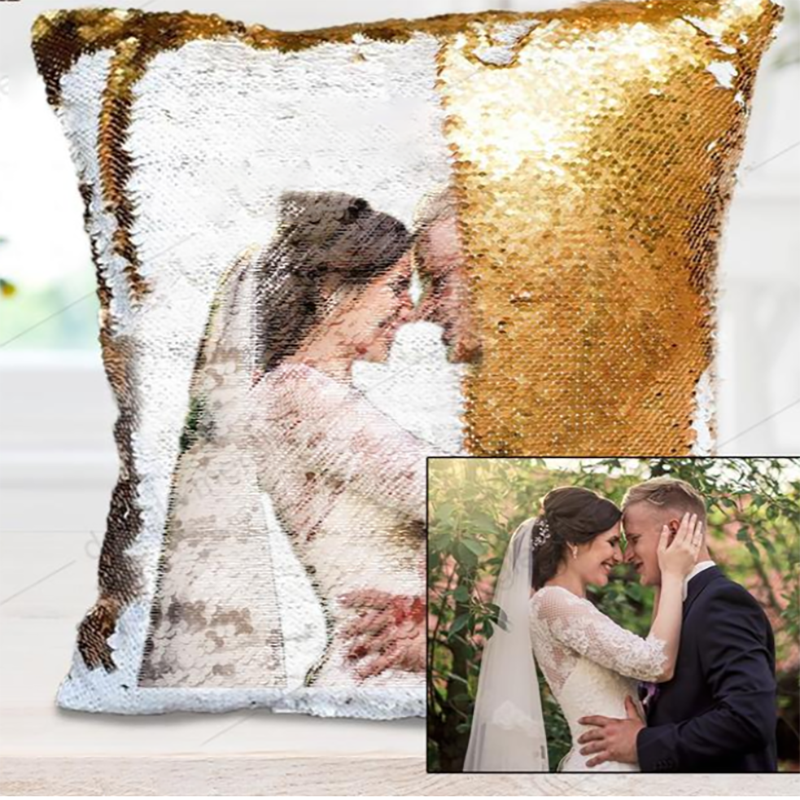 personalized pillow sequin