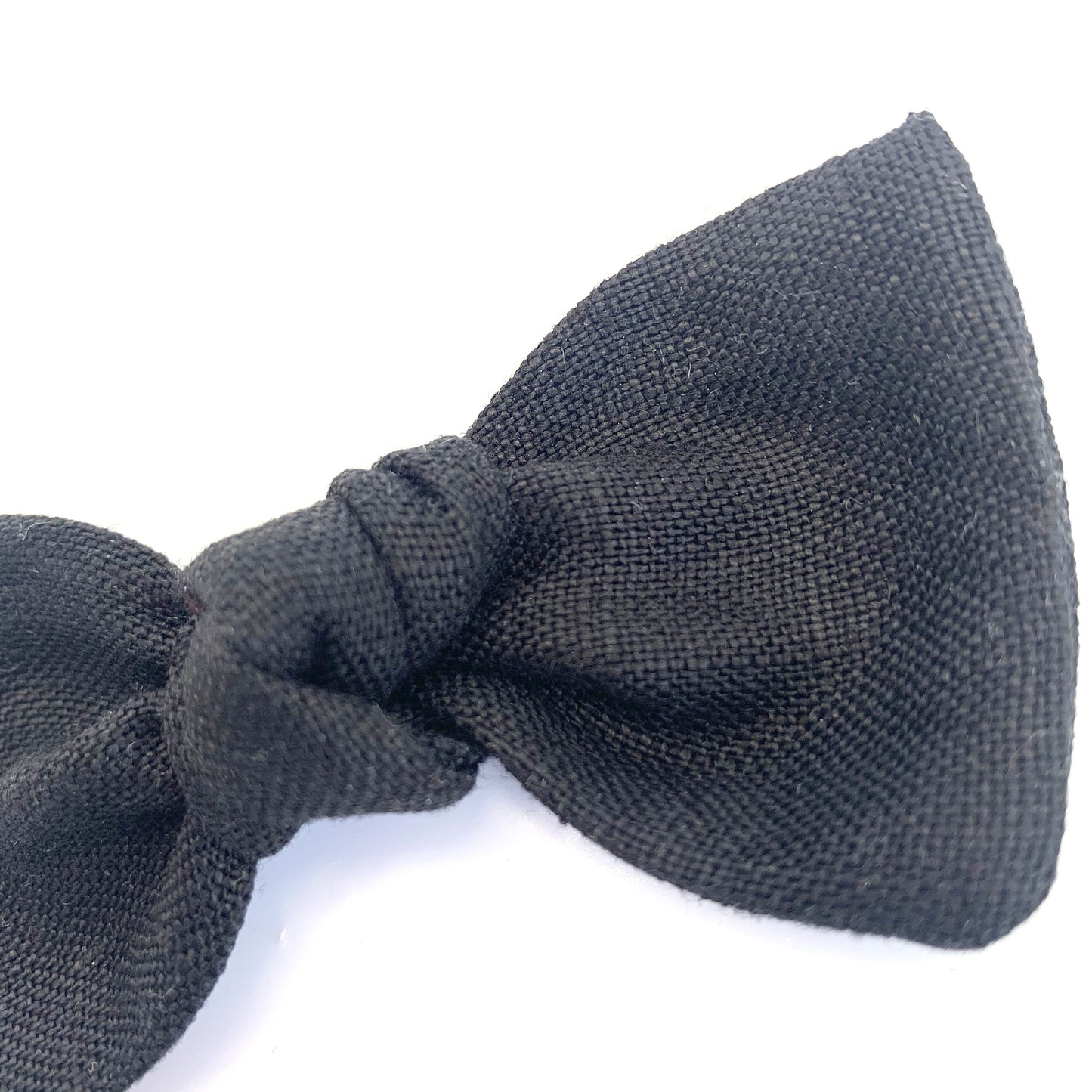 Black Linen Sydnee Bow