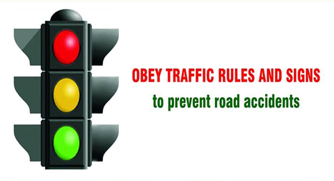 Follow traffic rules