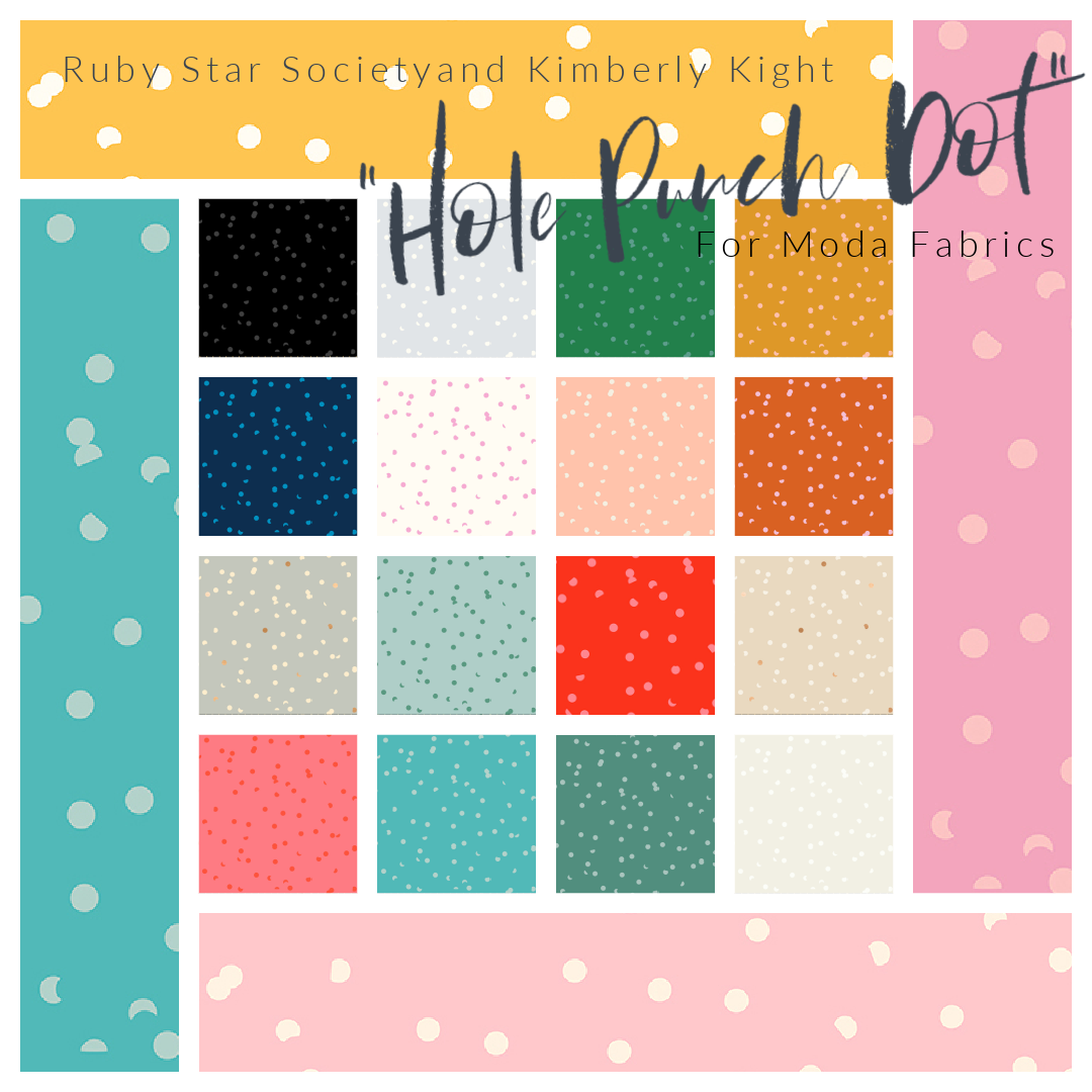 Hole Punch Dot 20 Fabrics by Kimberly Kight for Ruby Star Society 1 Yard Bundle