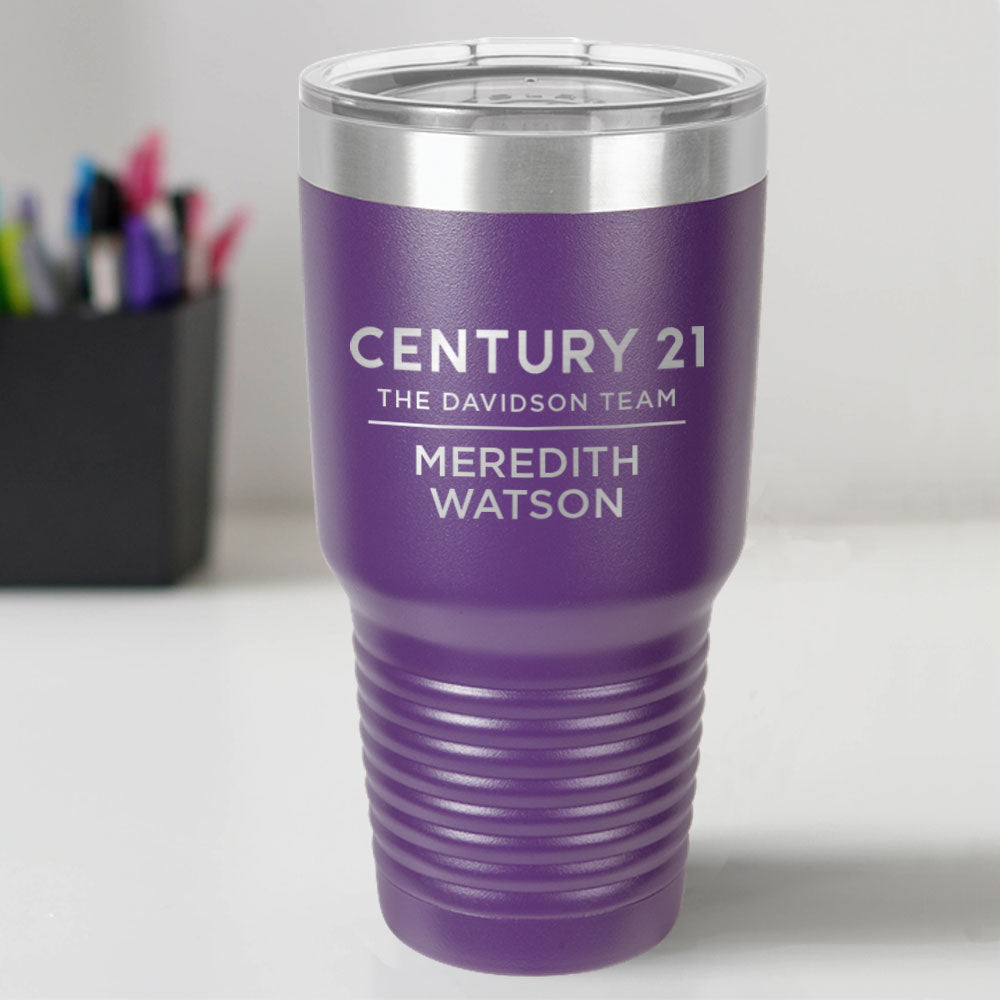 Century 21 Custom Engraved 30 oz Tumbler