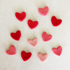 Little playdough hearts