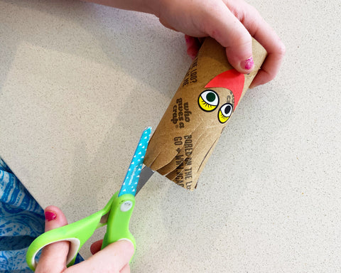 toilet paper roll haircut