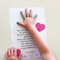 Child's handprint