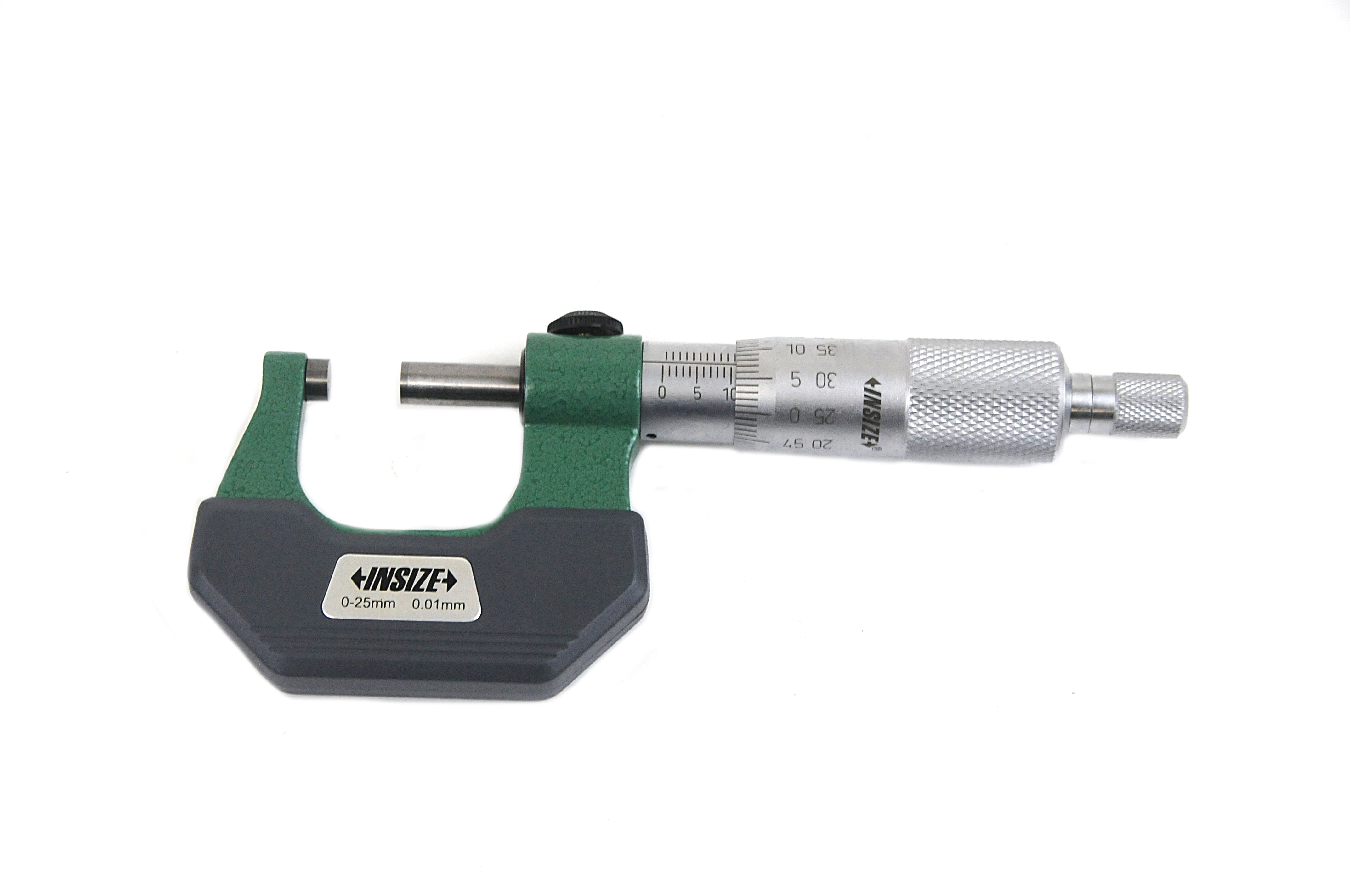 INSIZE 3236-25B Outside Micrometer For Left And Right Hand Graduation 0.01 mm 0 mm-25 mm 