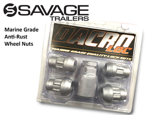 Savage Trailers Anti Rust Wheel Nuts