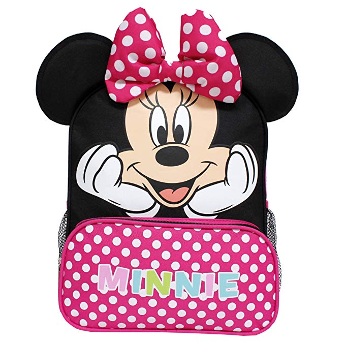 Minnie mouse mini backpack mickey ears bow girl bag cartoon shoulder bag