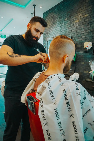 Toronto Fc goalie Caleb Patterson gets his haircut at Fade Room barbershop by Joshua Dos Santos