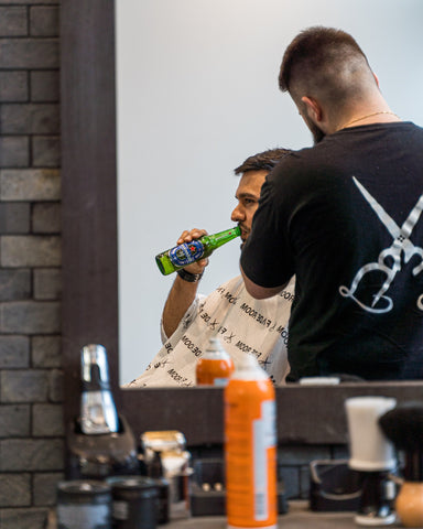 Heineken 0.0 sponsors Fade Room barbershop in Toronto, Ontario. Canada's Favorite barbershop