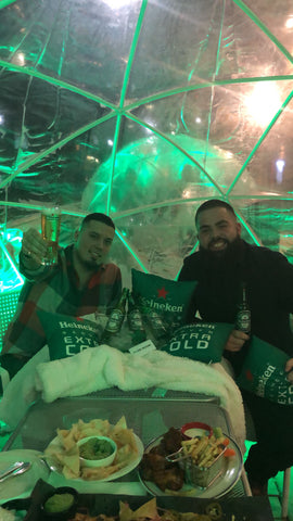 The Fifth social club and Heineken Igloo booth - Claudio Ferreira Fade Room barbershop with Nelson Pires