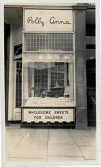 Polly Anna's, London chocolate and sweets shop in the 1930's.