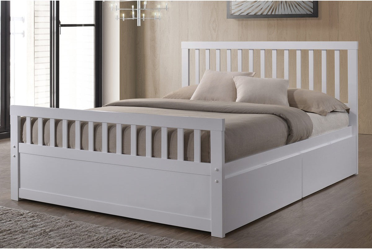 Sleep Design Delamere Wooden Storage Bed Frame With Drawers