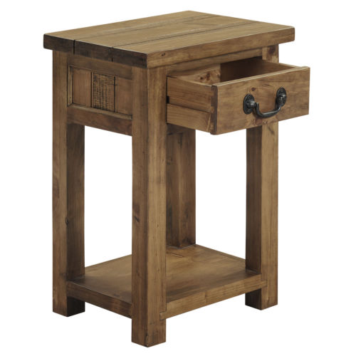 Console Table with Drawer in Quality Solid Rustic Oak