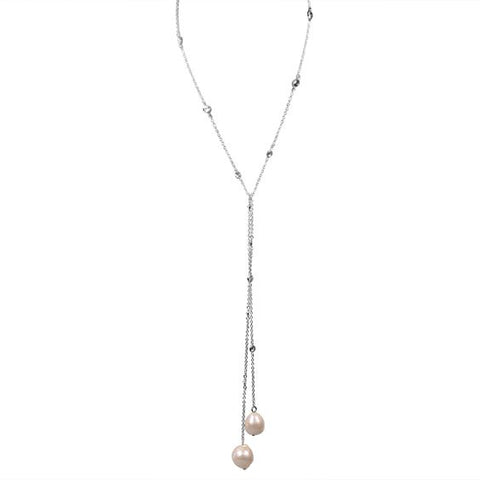 CZ 30 Station Necklace