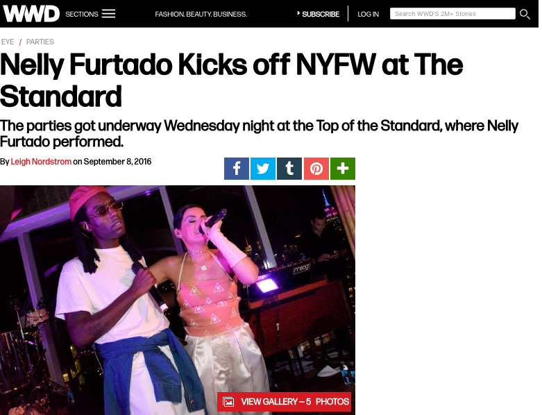 WWD Nelly Furtado in Whatever 21