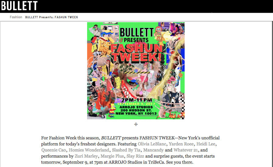 Bullett Presents Fashion Tweek Whatever 21 Fashion Show