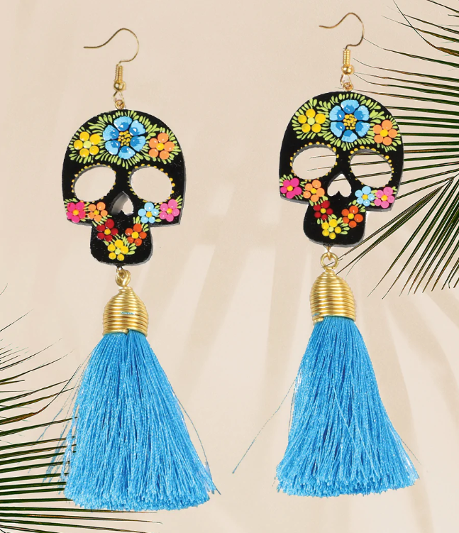 calavera earrings