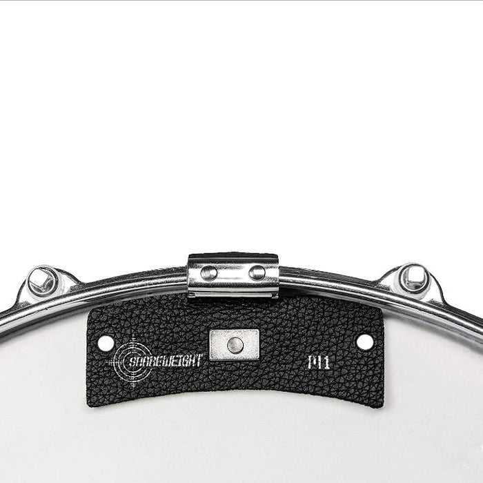 SNAREWEIGHT M1 BLACK Leather Drum Tone Control Dampener - Drum Supply House