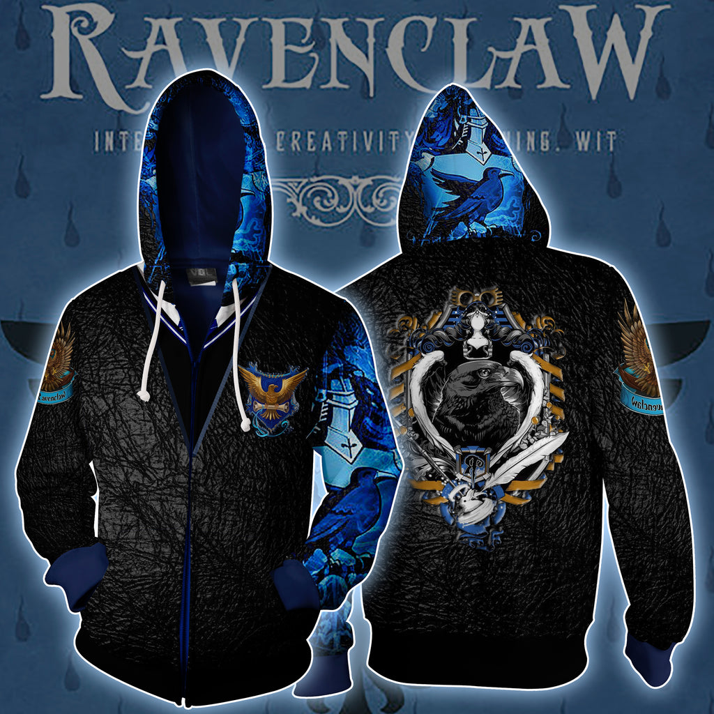 ravenclaw zip up hoodie
