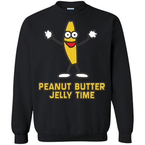 Peanut Butter Jelly Time T-shirt Black / Small G180 Gildan Crewneck Pullover Sweatshirt 8 oz. - WackyTee