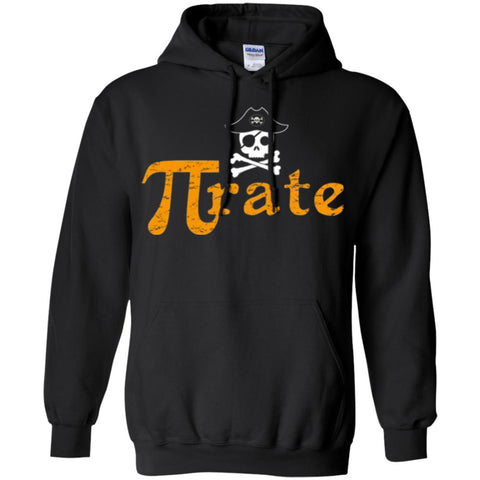 Math Pirate Pi Day T-shirt Funny Math Pirate Black / Small G185 Gildan Pullover Hoodie 8 oz. - WackyTee