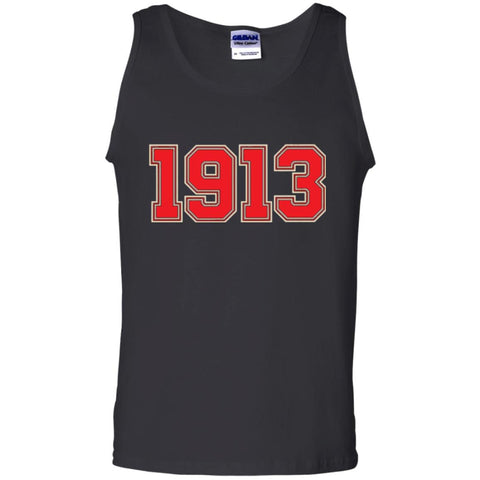 Delta Black Red Jersey Sigma 1913 T-shirt Black / Small G220 Gildan 100% Cotton Tank Top - WackyTee