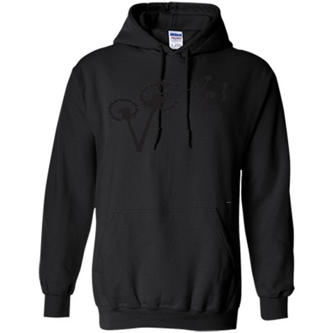 Dandylion Flight T-shirt Black / S Pullover Hoodie 8 oz - WackyTee