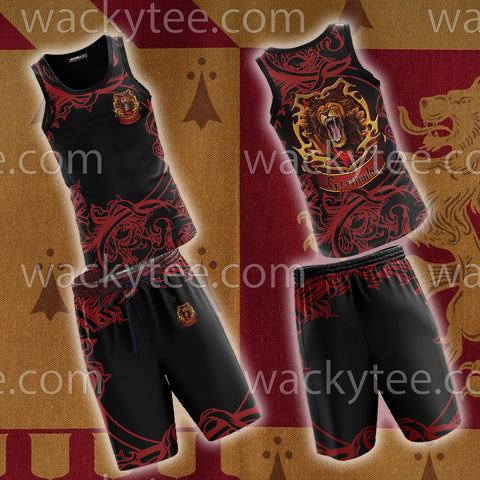 Brave Like A Gryffindor Harry Potter 3D Tank Top US/EU S (ASIAN L) Fullprinted Tank Top - WackyTee