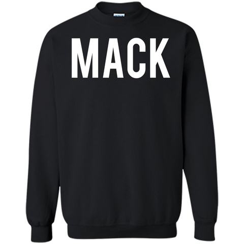 Mack T-shirt Black / S Printed Crewneck Pullover Sweatshirt 8 oz - WackyTee