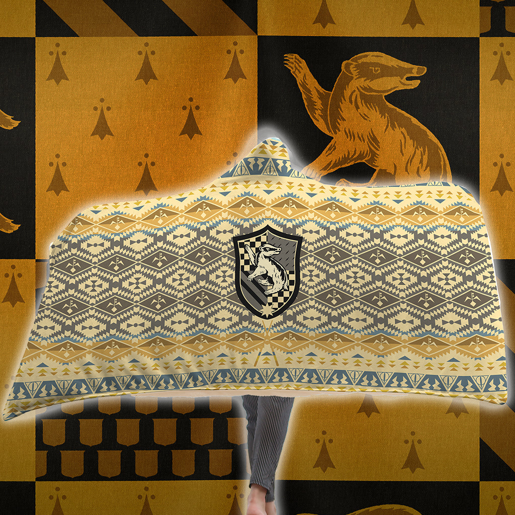 hufflepuff hooded blanket