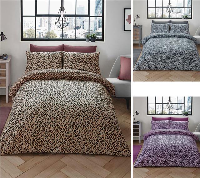 Leopard Print Pink Duvet Sets Quilt Cover Bed Set Animal Print