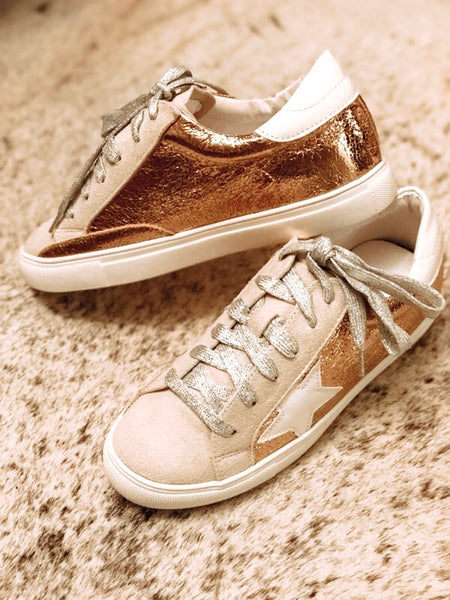 rose gold sneakers