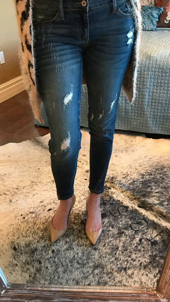 kancan distressed ankle jeans