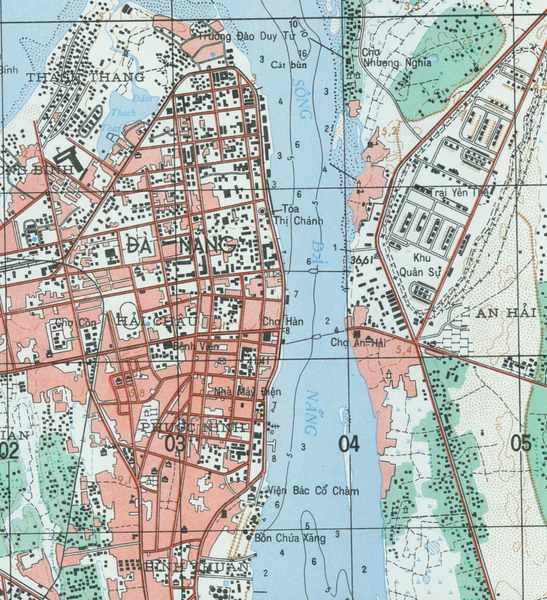 Da Nang 1:25,000 Topographical Map – Battle Archives