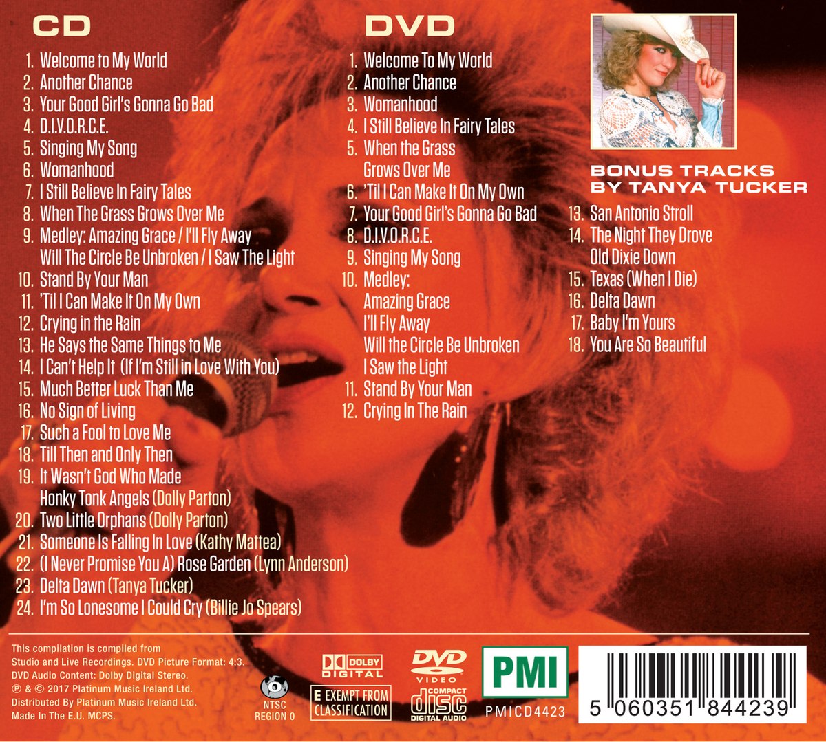 Tammy Wynette - The Ultimate Collection CD / DVD 2017 with Bonus Track ...1200 x 1079