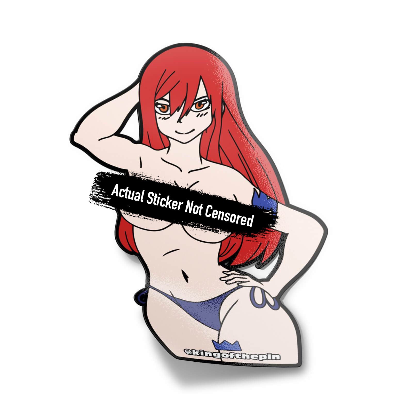 Erza Scarlet (Fairy Tail) After Hours Sticker